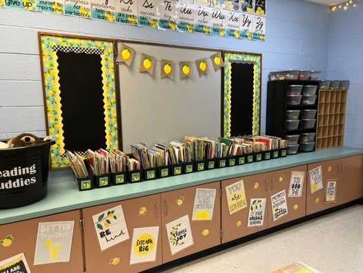 lemon burlap banner for a lemon-themed classroom