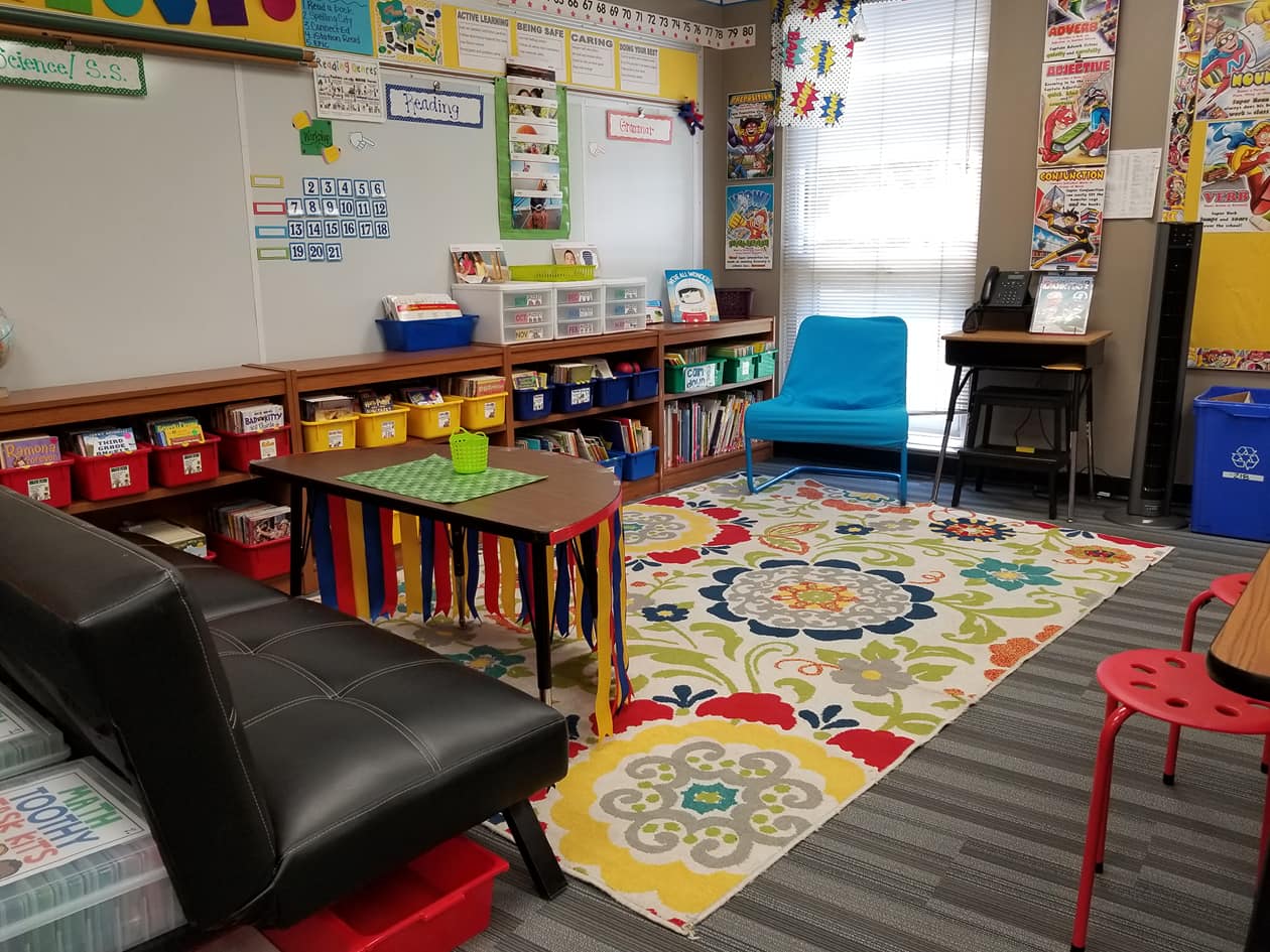 primary colors bring the superhero theme to life