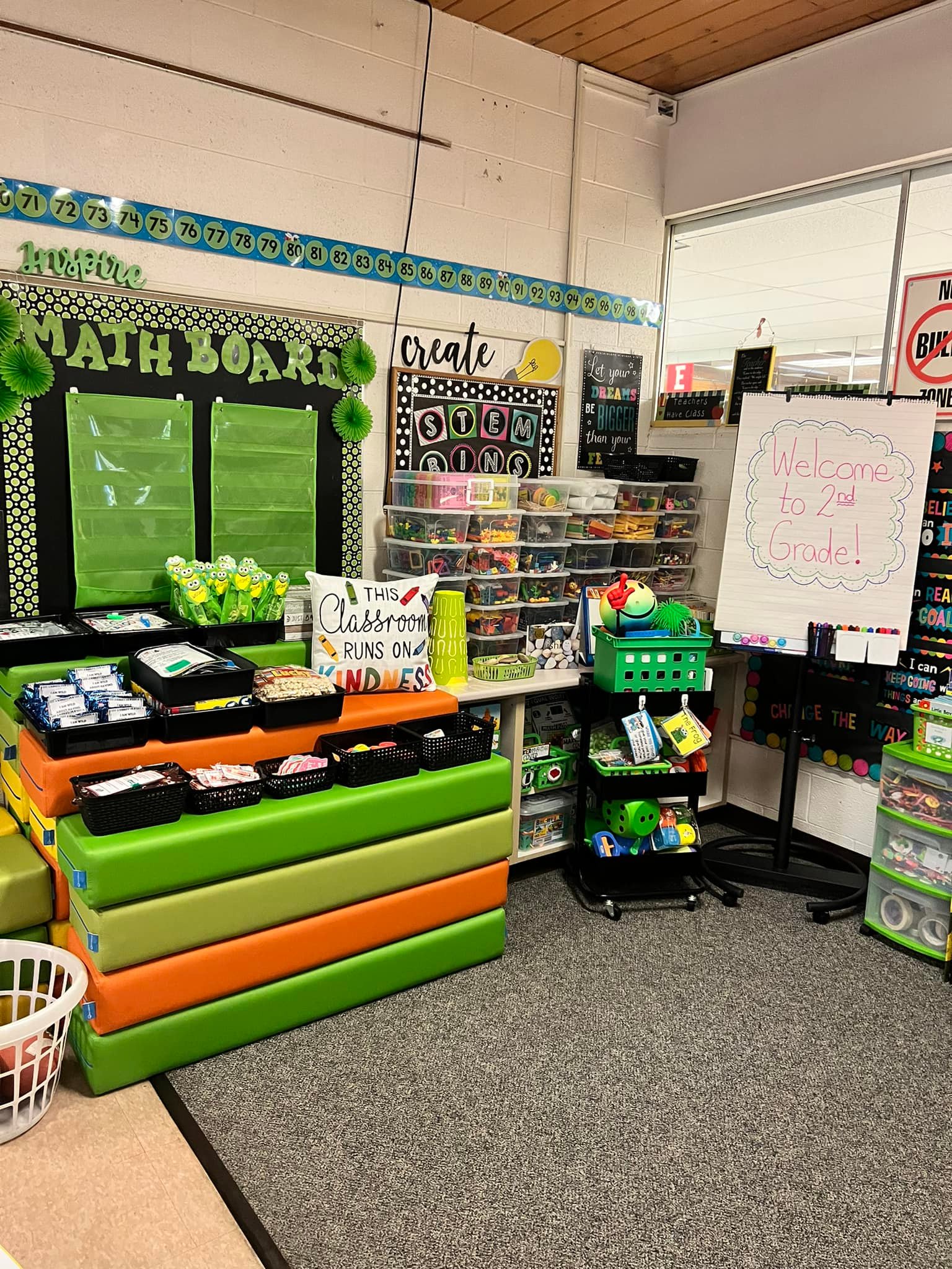 Frog-themed classroom