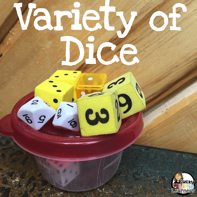 multiple types of dice for math instruction in the elementary classroom 